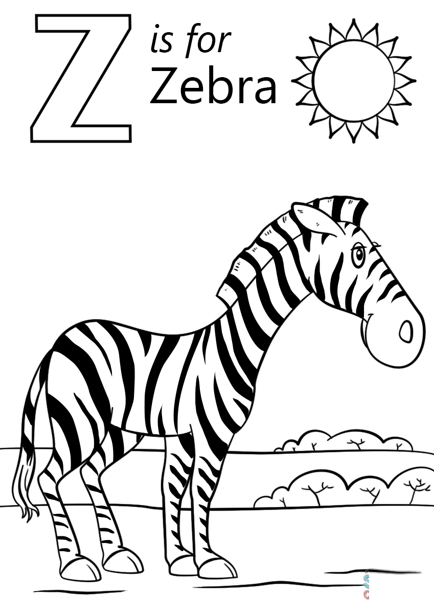 Letter Z is for Zebra