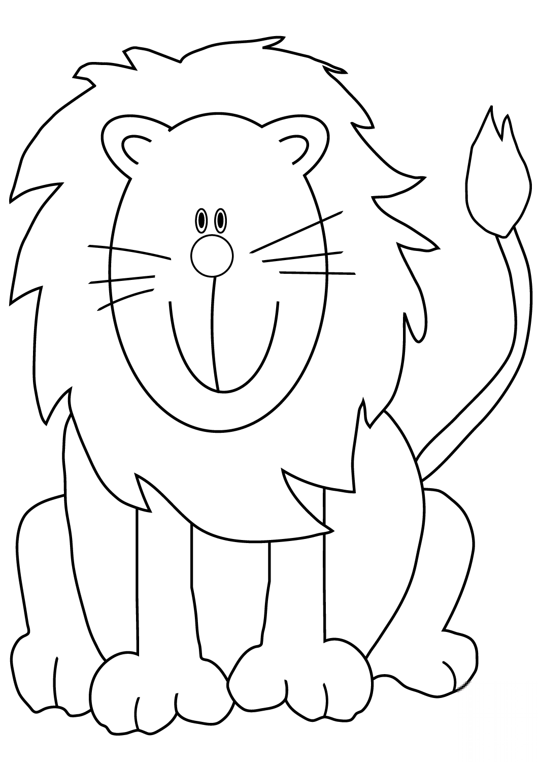 Lovely Cartoon Lion