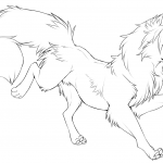 Animowany słodki lisek Pikishiego