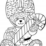 Teddy Bear with Candy Cane