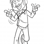 Man Listening to Music