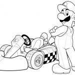 Luigi in Mario Kart Wii