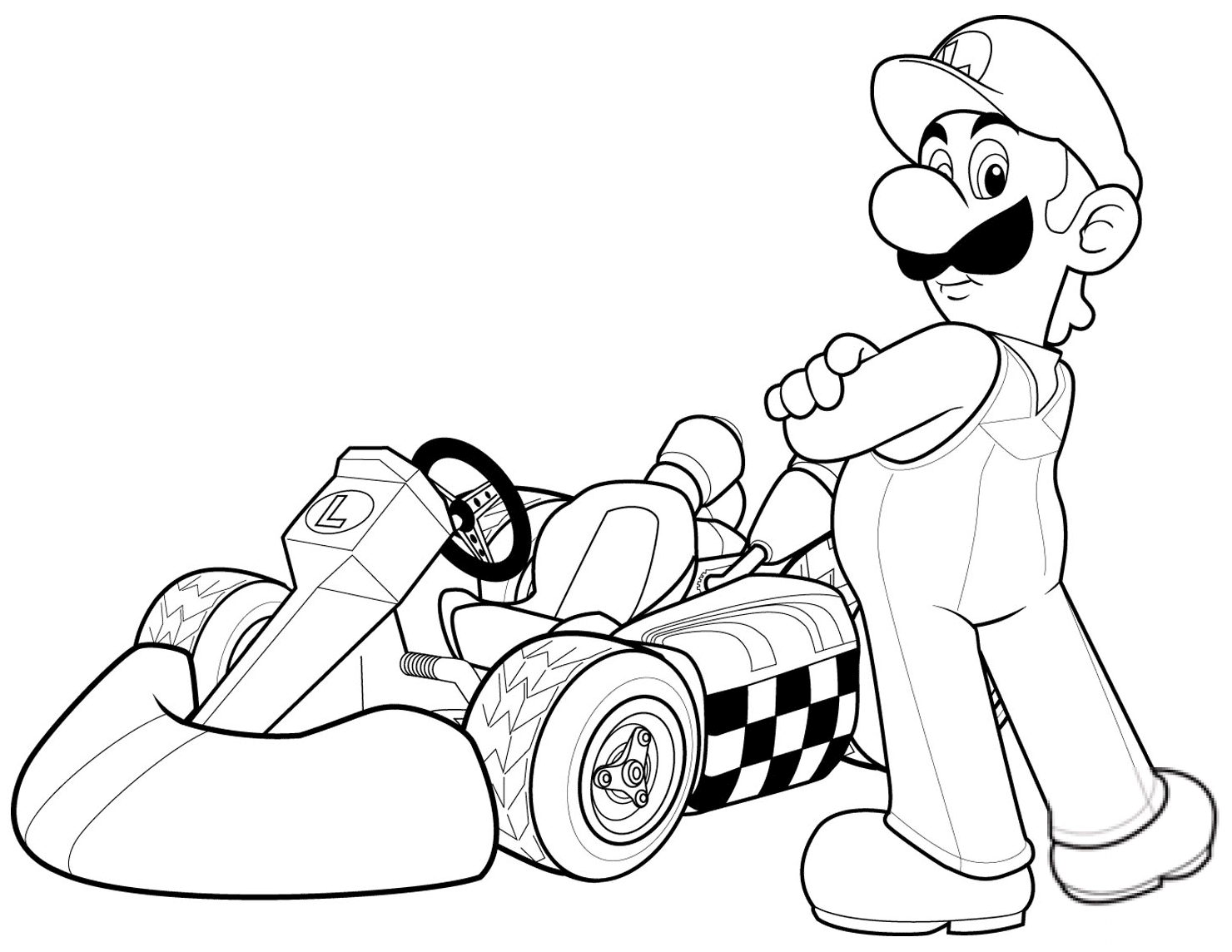 Luigi in Mario Kart Wii