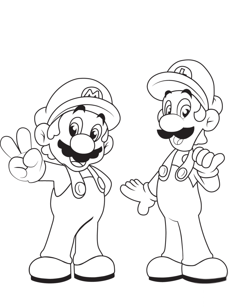 Luigi with Mario