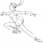 Ice Skating Ballerina