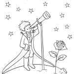 Little Prince with Telescope