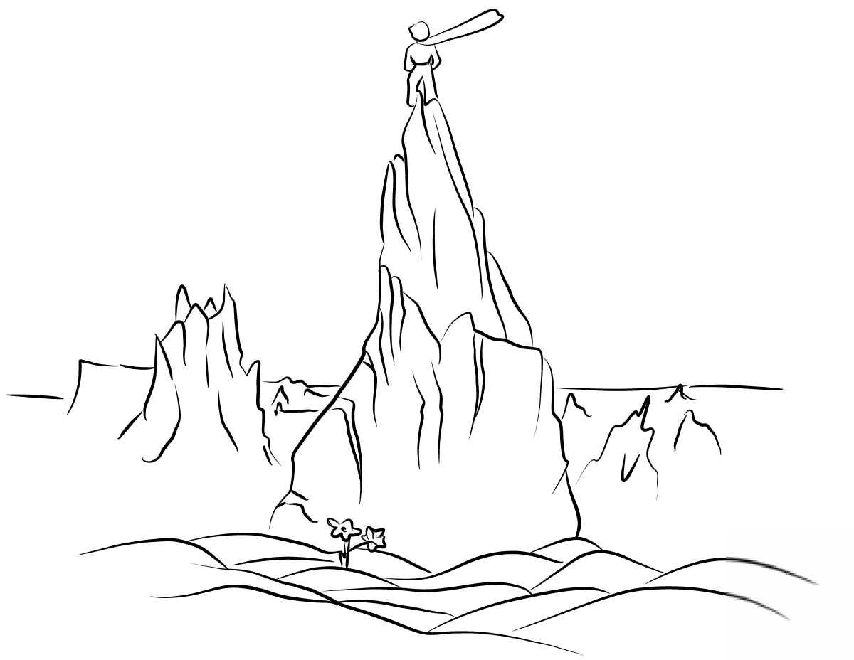 The Little Prince Climbs a Mountain...