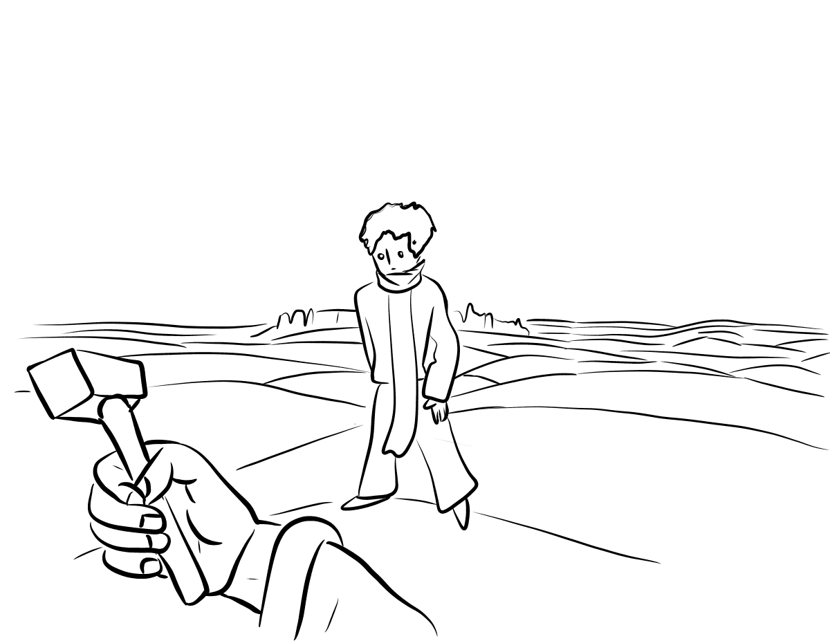 The Narrator Crashes in the Desert...