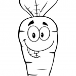 Happy Cartoon Carrot