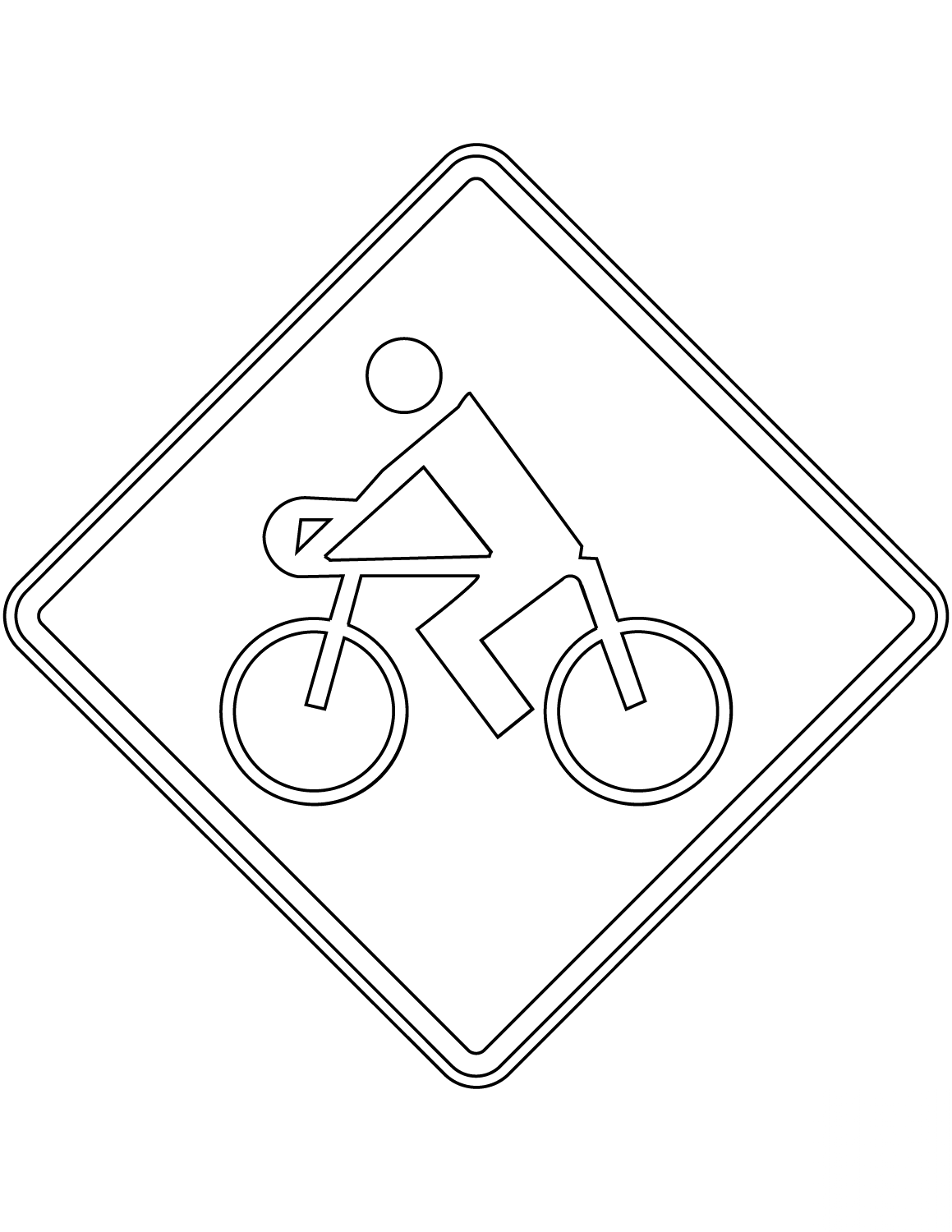 "Cyclists" Sign in Mexico