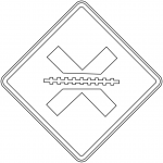 "Railroad Crossing" Sign in Mexico
