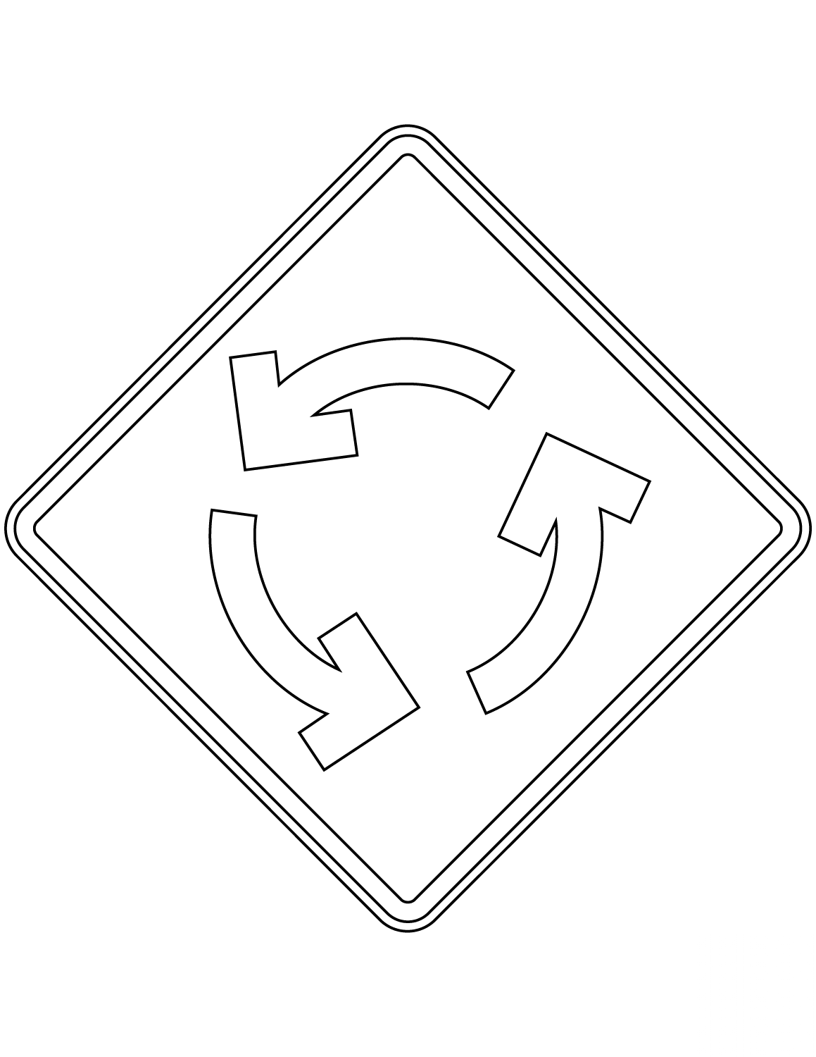 "Roundabout" Sign in Mexico