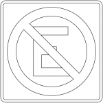 "No Parking" Sign in Mexico