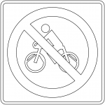 "No Bicycles" Sign in Mexico