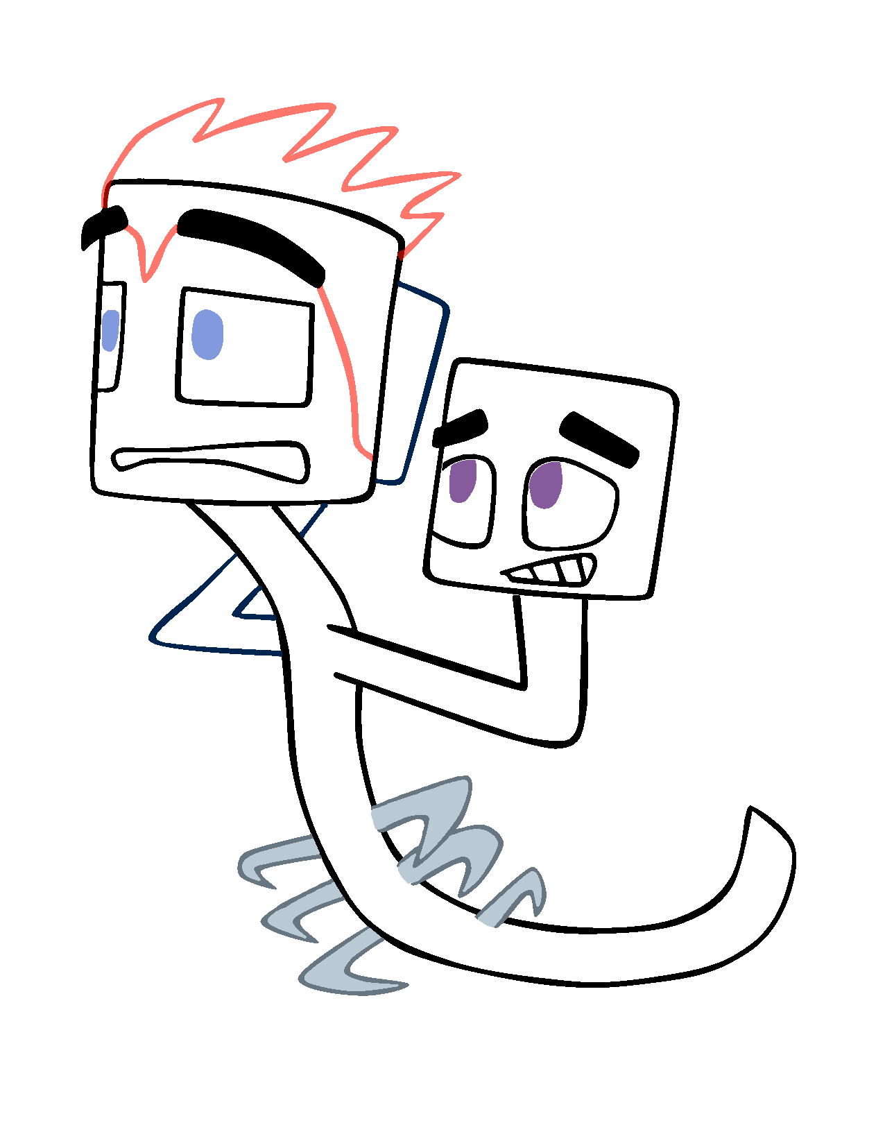 Animowany Wither z Minecraftu