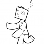 Animowany Zombiak z Minecraftu