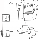 Steve i Pełzak z Minecraftu