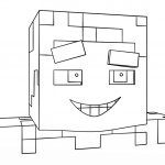 Uśmiechający się Steve z Minecraftu