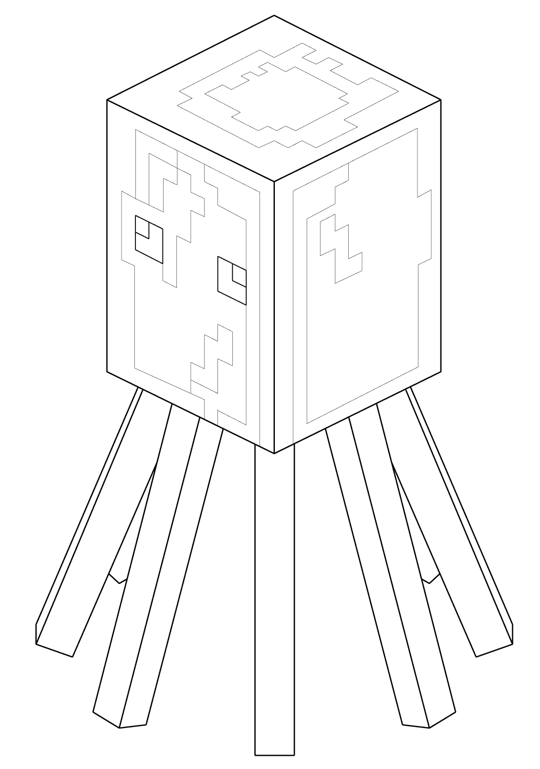 Kałamarnica z Minecraftu