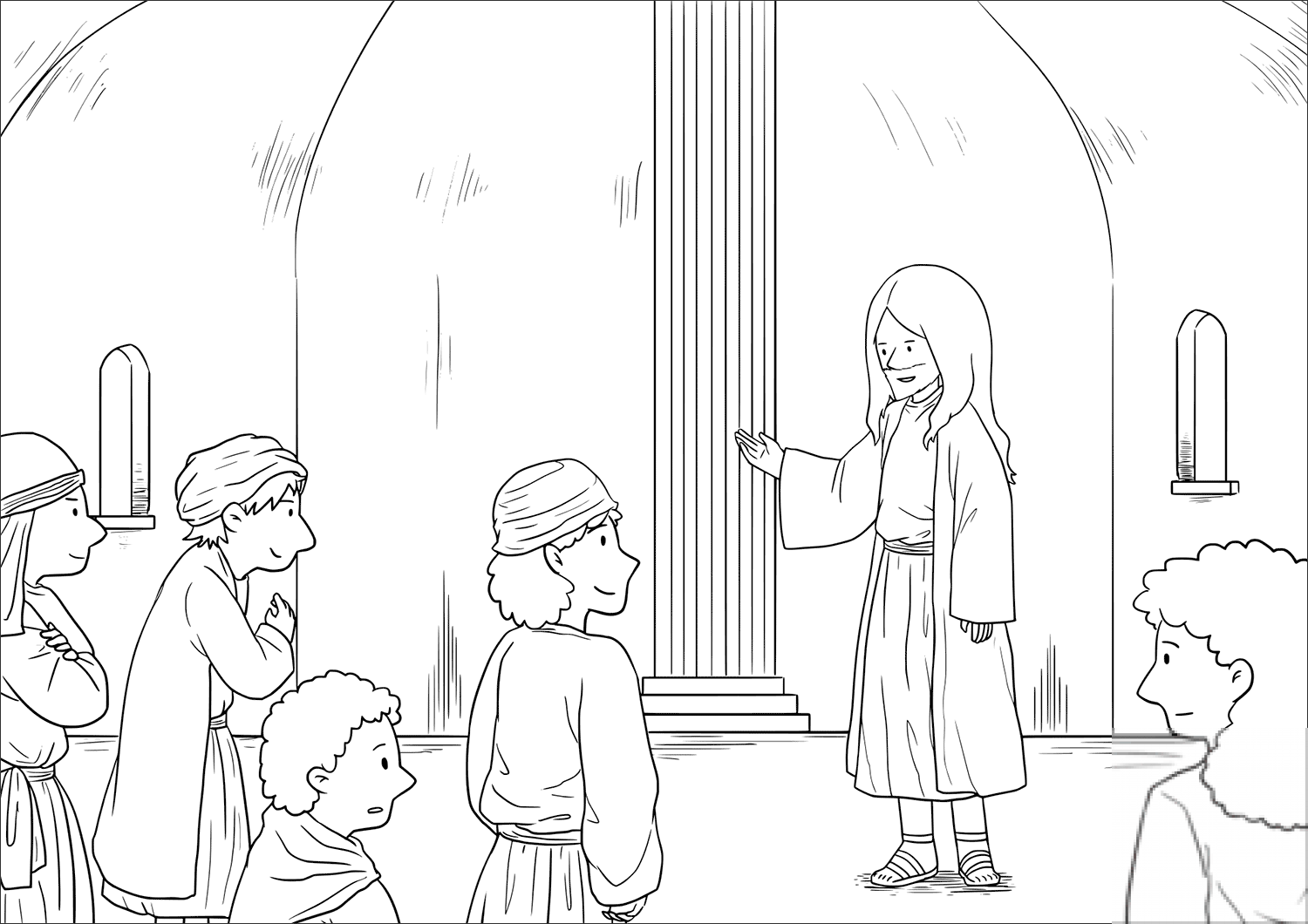 Jesus Heals a Crippled Woman on the...