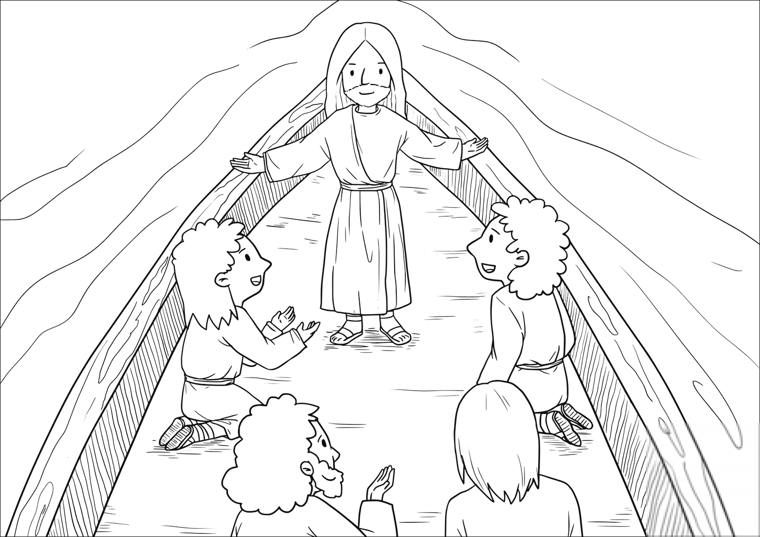 Then those who were in the boat...