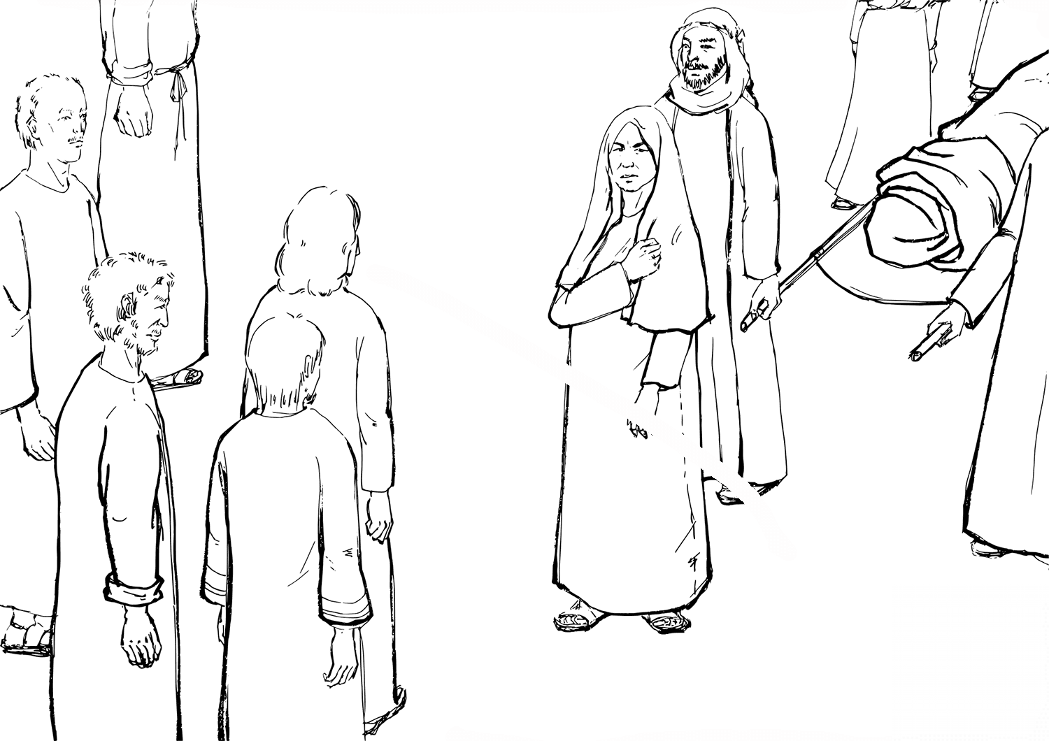 A Dead Young Man is Carried out the...