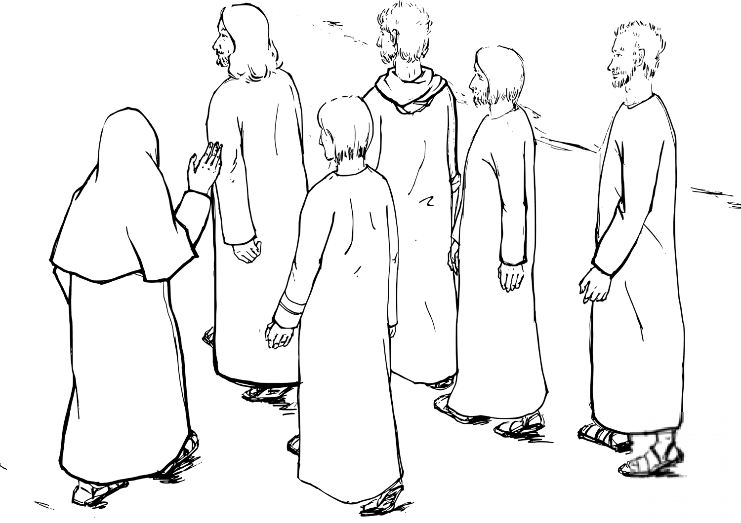 Jesus Leading the Way to Jerusalem