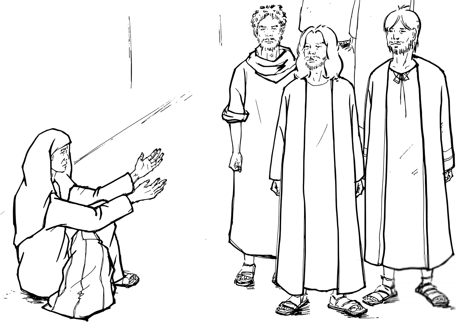 Blind Bartimaeus Asks Jesus to Heal...