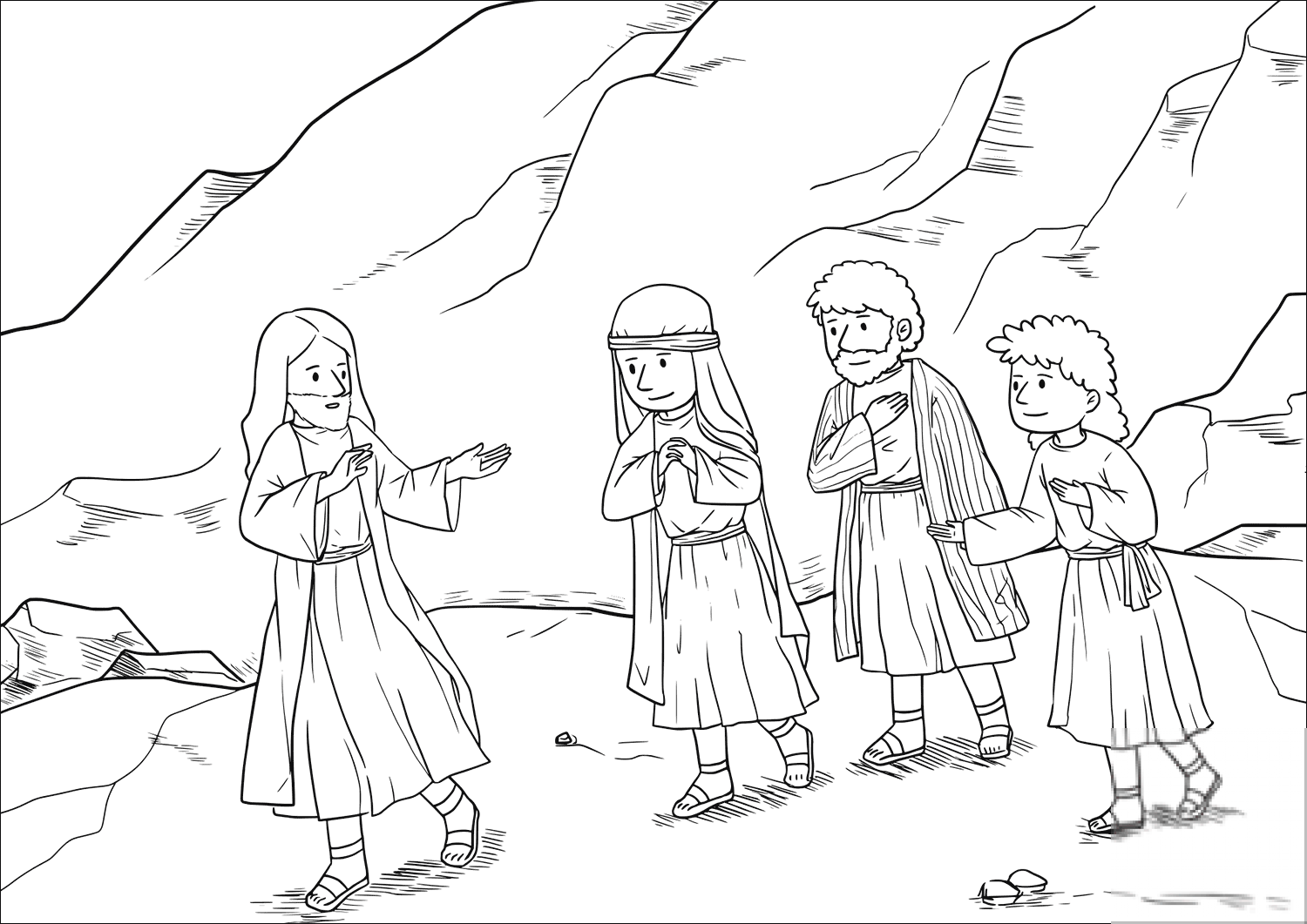 Jesus Took with Him Peter, James...