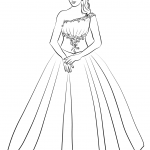Ball Gown One Shoulder Quinceanera...