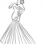 Woman in Evening Dress