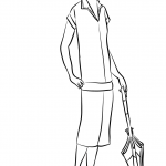 1920's Woman with Umbrella