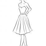 1950's Woman in Cocktail Dress