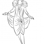 1930's Woman in Cocktail Dress