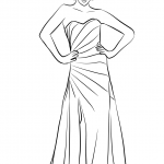 Strapless Long Formal Dress