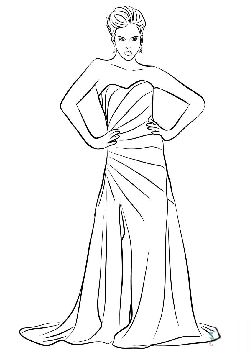 Strapless Long Formal Dress