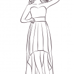 Strapless High Low Prom Dress