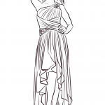 One-Shoulder High Low Prom Dress