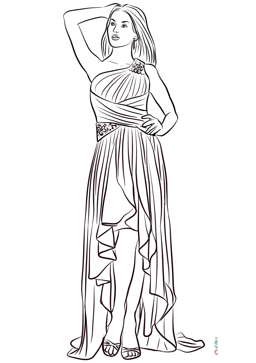 One-Shoulder High Low Prom Dress