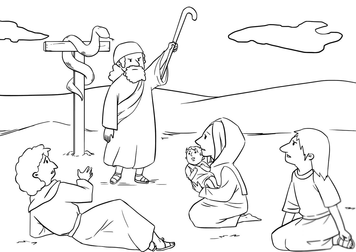 Moses Made a Bronze Snake and Put...