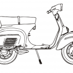 Motor Scooter Piaggio Vespa 125 Sprint