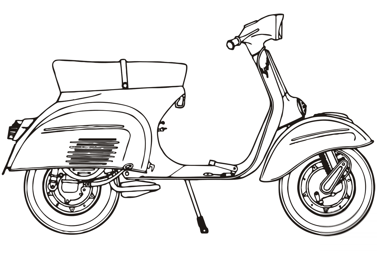 Motor Scooter Piaggio Vespa 125 Sprint