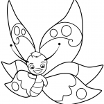 Cute Butterfly Boy Smiling