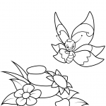 Sweet Butterfly and Pile of Rocks