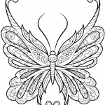 Difficult Butterfly Zentangle