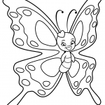 Cute Butterfly with Sweet Smile