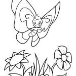 Smiling Butterfly Boy Flies over...