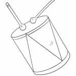 Drum and Drumsticks