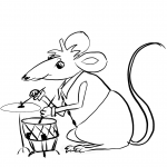 Mouse Playing Drums