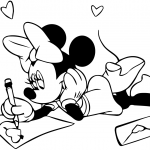 Minnie Preparing for Valentine's Day